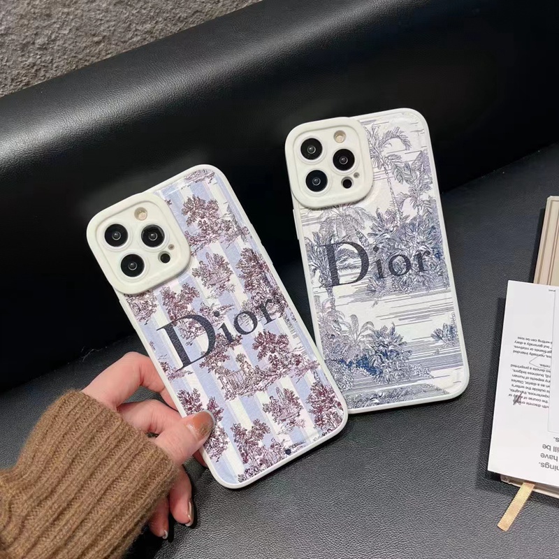Dior ディオール iphone 14/14 pro/14 pro maxケース ジャケット型 植物柄 ブランド モノグラム男女