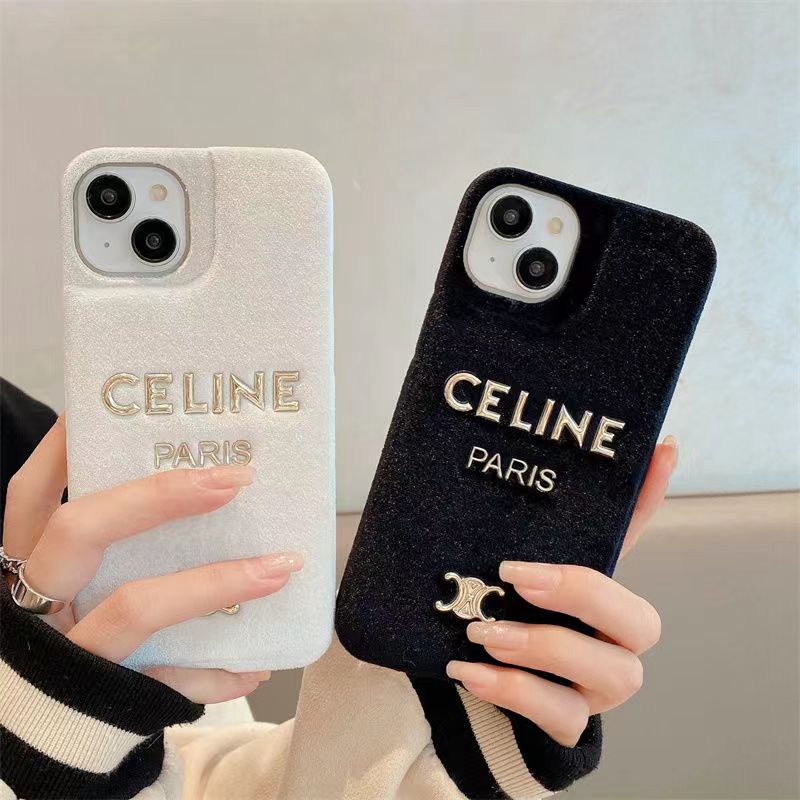 CELINE セリーヌ お洒落アイフォン15プラス カバー スタンド付き iphone 15 plusケース モノグラムアイフォン15プラス
