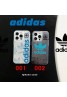 アディダス Adidas ハイブランド iphone14Pro max/14Pro/14スマホケース モノグラム アイフォン14プロマックス/13/12/11カバー モノグラム ジャケット型 キャンバス 男女兼用