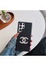 CHANEL/シャネル ブランド Galaxy S23/S23+/S23 Plus/S23 Ultraケース モノグラム レザー ジャケット型 ギャラクシーs23/s23プラス/s23ウルトラ/s22/s21/s20/note20/note10カバー 革 メンズ レディーズ