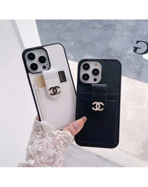 Chanel シャネル ブランド iPhone 14/14 Pro/14 Pro Maxケース カード収納 バッグ レザー製 モノグラム セレブ愛用 Galaxy S23/S23+/S23 Plus/S23 Ultra/S22/S21/S20スマホケース 上質 皮革製品 アイフォン14/14プロ/14プロ マックス/13/12/11カバー 大人気 メンズ レディース