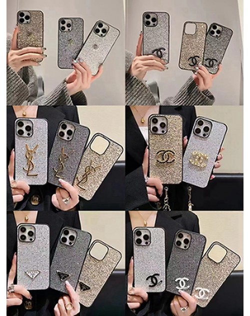 Prada プラダ Chanel シャネル Ysl イブサンローラン ブランド iphone15 16pro max 14 13ケース パロディ アイフォン15プロマックス ケース お洒落ブランドパロディアイフォン15プラス 16 plus カバー 男女兼用