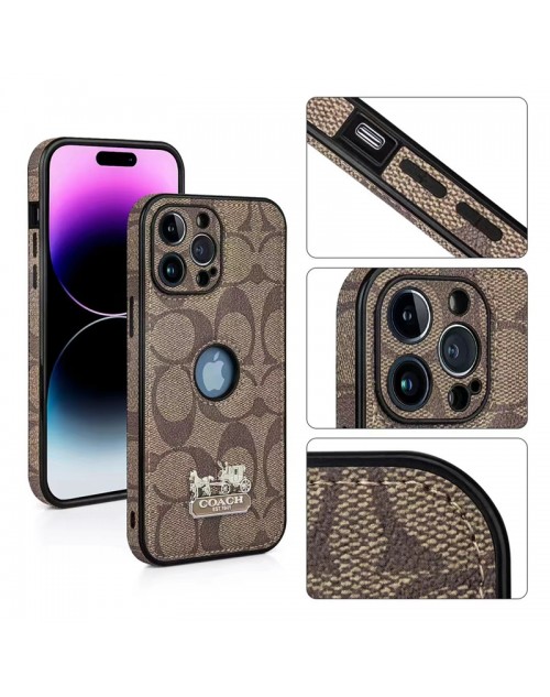 ブランド Coach コーチ iphone 14 pro/14/14 pro maxケース 上質 皮革製品 激安 ブランド 馬車柄 スマホケース モノグラム 中空 アイフォン14/13/12/11カバー ジャケット型 メンズ レディーズ