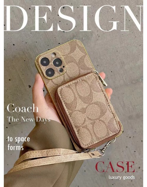 Coach コーチブランド iphone15pro maxケース 手帳型 iphone 15  ultraケース 保護 アイフォン15プロ カバー カード 可愛い