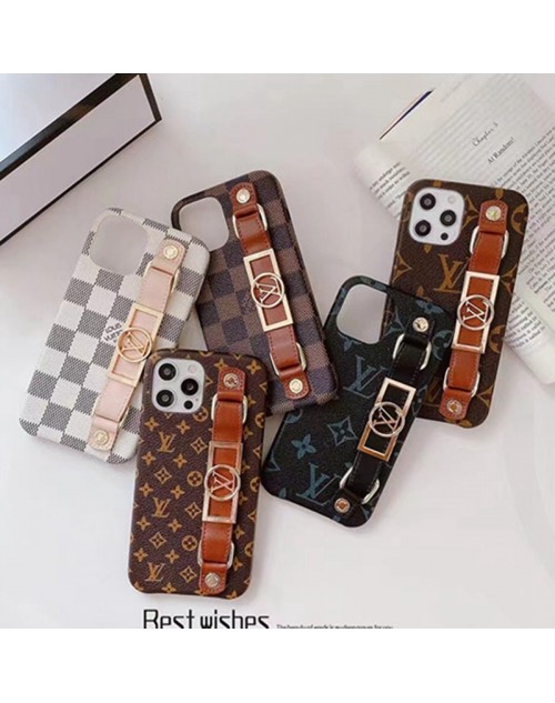 Louis Vuitton iphone14Pro max/14Pro/14Plus/14スマホケース ベルト付き 皮革製品 アイフォン14プロ マックス/14プロ/14プラス/14カバールイビトン 落下防止 ブランドLVブランドiphone13Pro max/13Pro/13携帯ケース モノグラム