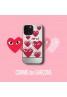 Comme des Garçons ブランド Nike ナイキ iPhone 14/14 Pro/14 Pro Maxケース モノグラム CDG コムデギャルソン メッキ 心柄 ジャケット型 アイフォン14/13/12/11カバー 大人気 メンズ レディーズ