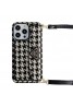 prada ブランド プラダ iphone 14/14 pro/14 pro max/14 plusケース バング風 千鳥 カード入れ ストラップ  モノグラム 落下防止 レザー アイフォン14/13/12/11カバー 激安 メンズ レディース