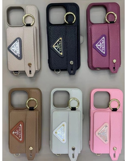 Prada プラダ アイフォン15プロマックス ケース クリアアイフォン15プラス カバー スタンド付き iphone 15 plusケース モノグラム 落下防止 アイフォン14/13/12/11カバー ファッション メンズ レディーズ