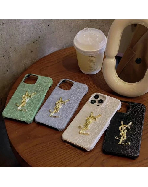 YSL ブランド iphone 14/14 pro/14 PLUS/14 pro maxケース イブサンローラン ワニ レザー スーパー コピー アイフォン14/13/12/11/X/XS/XR/8/7カバーパロディ風 新品