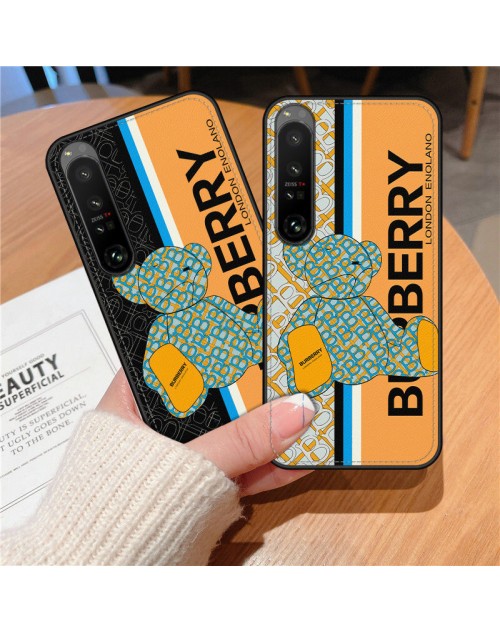 ハイブランドバーバリー エクスペリア 1 iv携帯ケース クラシック 熊 xperia 5 iv/1 iv/10 iv スマホケースBurberry シリコン Burberry エクスペリア aceiii 5Gカバー 定番柄 ファッション