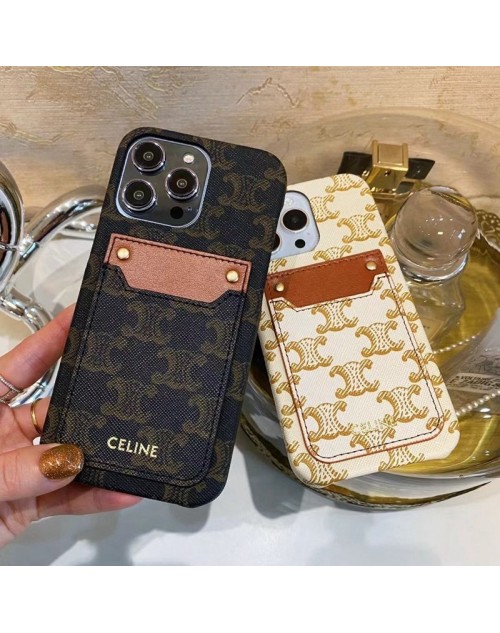 CELINE セリーヌ お洒落 iphone15proケース キャラクター風 アイフォン15プロマックス カバー 経典