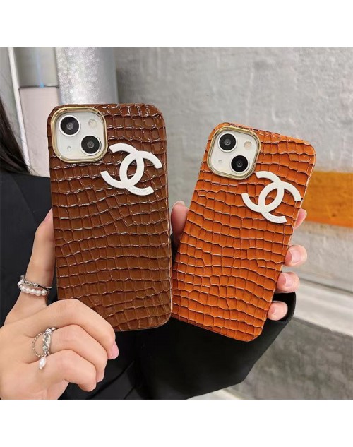 chanel ブランド シャネル iphone 14/14 pro/14 pro maxケース オシャレ ワニ レザー モノグラム ジャケット型 皮革 アイフォン14/13/12/11カバー 上質 落下防止 ファッション  メンズ レディース