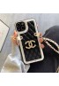 CHANEL ブランド シャネル iphone 14/14 pro/14 pro max/14 plusケース 韓国風 レザー モノグラム ストラップ付き 斜め掛け 安い アイフォン14/13/12/11/X/XS/XR/8/7カバー ファッション メンズ レディース