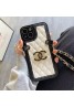 CHANEL ブランド シャネル iphone 14/14 pro/14 pro max/14 plusケース 韓国風 レザー モノグラム ストラップ付き 斜め掛け 安い アイフォン14/13/12/11/X/XS/XR/8/7カバー ファッション メンズ レディース