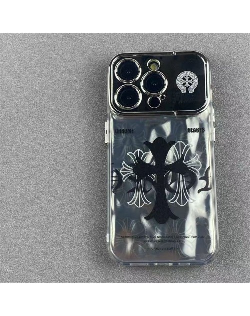 Chrome Hearts クロムハーツ iphone16proケース キャラクター風 iphone 15 plusケース モノグラム アイフォン16プロ カバー カード 可愛い