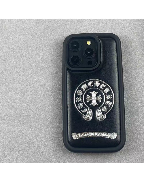 Chrome Hearts クロムハーツ アイフォン15プロマックス ケース クリア お洒落 iphone 15 plusケース 保護