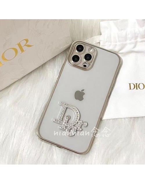 Dior ディオール ブランド iphone 14/14 pro/14 pro max/14 plusケース 経典 クリアケース 純色 モノグラム きらきら アイフォン14/13/12/11/x/xs/xr/8/7カバー ファッション メンズ レディーズ