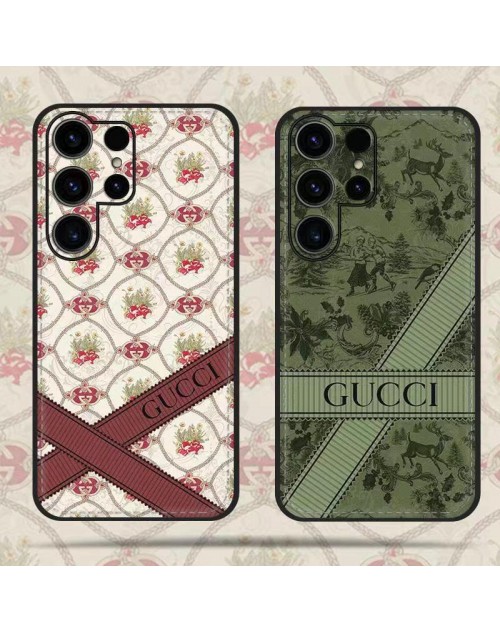 Gucci/グッチ ブランド Galaxy S23/S23+/S23 Plus/S23 Ultra/A54 5Gケース 安い モノグラム 植物柄 ジャケット型 ギャラクシーs23/s23プラス/s23ウルトラ/a54 5g/a53/a52カバー  耐衝撃 ファッション メンズ レディーズ