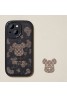 カウズハイブランド アイフォンse第三世代ケース シリコン 熊 iphone14Pro max/14Pro/14スマホケースKaws モノグラム 個性的 Kawsアイフォン14プロ マックス/13プロ/13カバー 大人気
