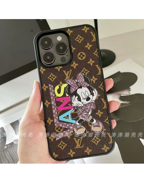 Lv ルイヴィトン VANS お洒落 iphone 15 plusケース モノグラム アイフォン15プロ カバー カード 可愛い