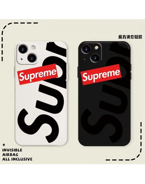 Supreme シュプリーム アイフォン15プロマックス ケース クリア iphone 15プラス カバー スタンド付き アイフォン15プロ カバー カード 可愛い