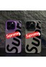 Supreme シュプリームブランド iphone15 16pro max 14 13ケース パロディ アイフォン16プロ カバー 15 14 13 12カバー可愛い アイフォン15プロマックス 16カバー 経典