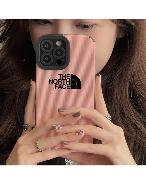 The North Face ブランド ザ・ノース・フェイス iphone 14/14 pro/14 pro maxケース モノグラム コードゥロイ柄 ジャケット型 アイフォン14/13/12/11/x/xs/xr/8/7カバー 全面保護 メンズ レディース