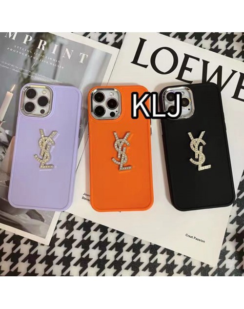 Chanel/シャネル Yves Saint Laurent/イブサンローラン iPhone 14/14 Pro/14 Pro Maxケース ブランド きらきら モノグラム YSL  ジャケット型 アイフォン14/13/12/11カバー 大人気 メンズ レディーズ