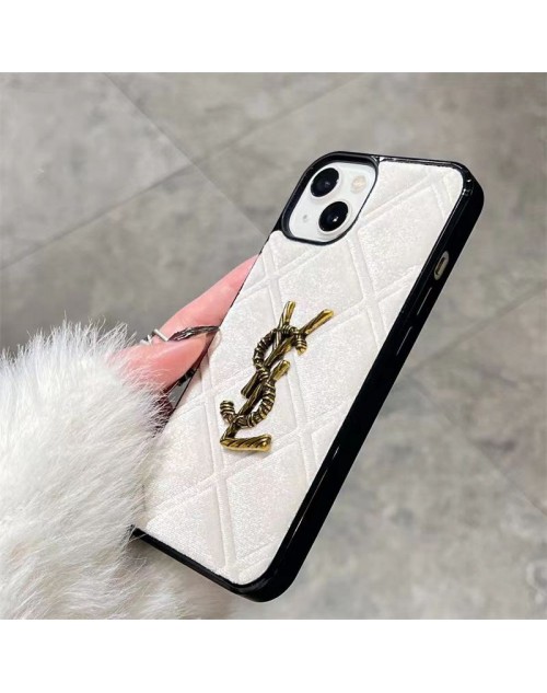 Ysl イブサンローランアイフォン15プラス カバー スタンド付き iphone 15 plusケース モノグラム アイフォン15プロマックス カバー 経典