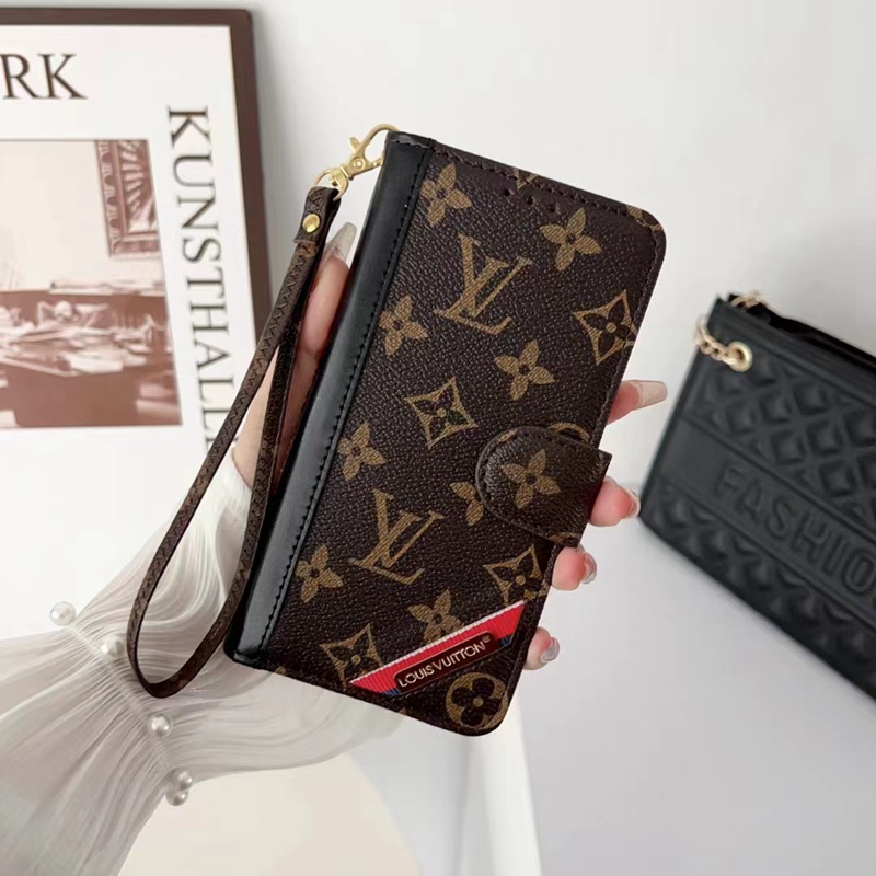 lv gucciブランドgalaxy s23+/s23 plus/s23 ultraケース カード革ストラップ手帳型ヴィトングッチ モノグラム全機種ギャラクシーS23