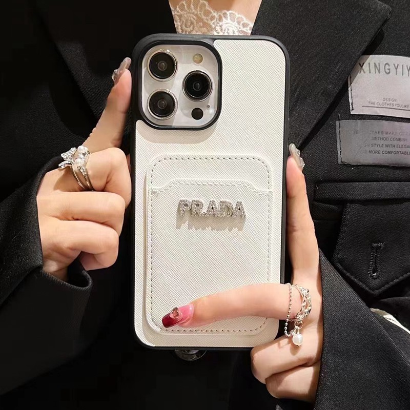 Prada プラダブランド iphone15pro maxケース 手帳型 お洒落 iphone15proケース キャラクター風