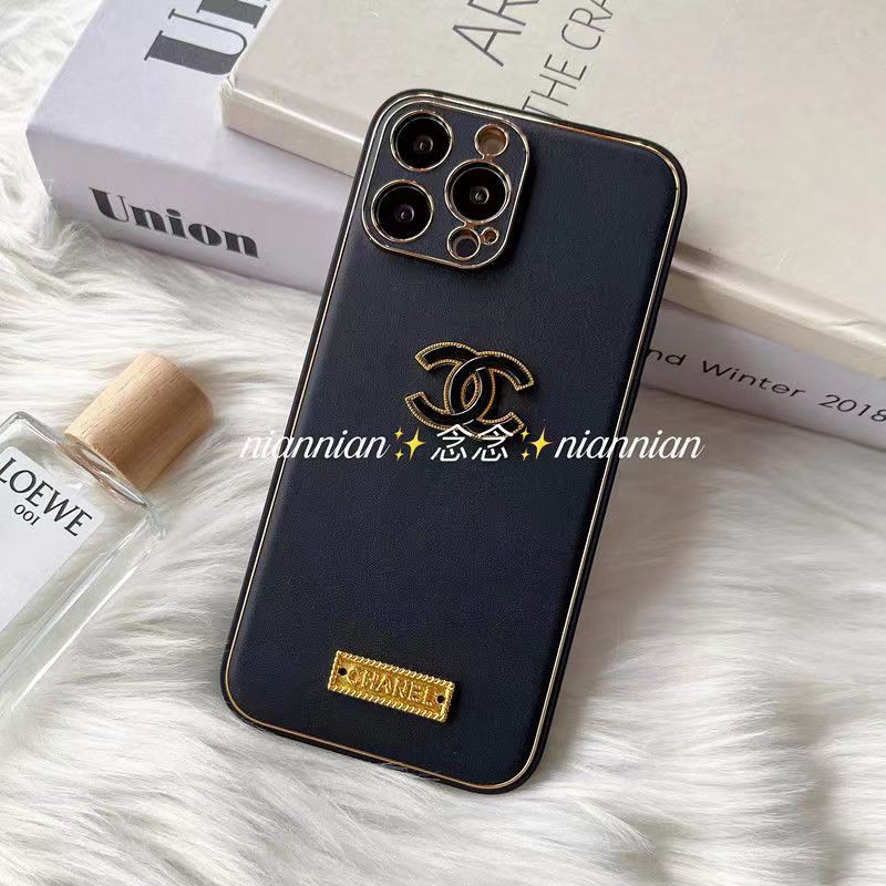 chanelシャネルiphone14pro max plusケース モノグラム革ジャケット ブランド 上質 金属 アイフォン14カバー男女