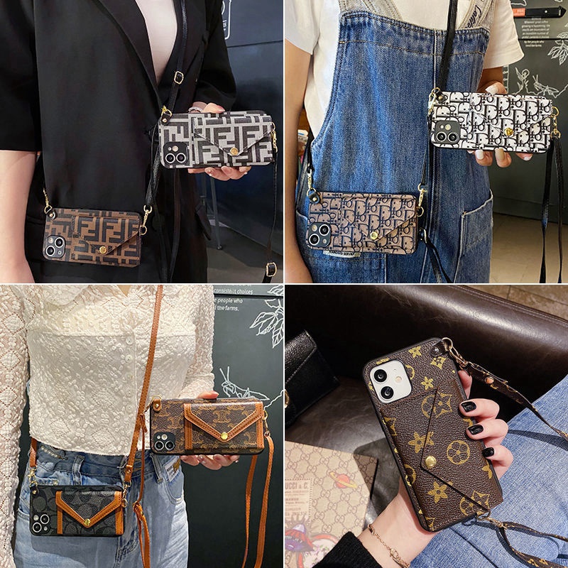 CELINE エルメス ルイヴィトン ディオール iphone 15 pro max/15 plusケース フェンディ コーチ セリーヌ ブランド 財布 封筒型 Galaxy S23+/S23 ultra/a54 5gスマホケース 斜めがけ ストラップ付き 紛失防止 アイフォン15プロ マックス カバー