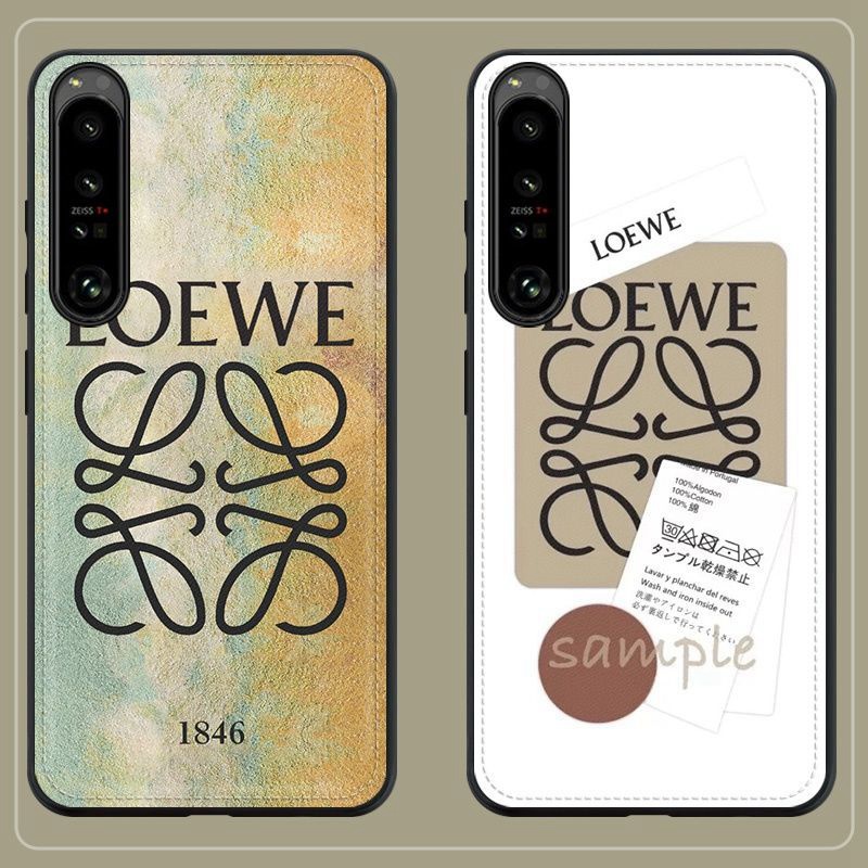 Loewe ロエベ iphone14Pro max 14Pro 14 plus 14ケース アナグラム ロゴ ブランド xperia 5iv 10 v 1vカバー 軽量 アート LOEWE ギャラクシーs23/A54 5Gケース 値段 安い