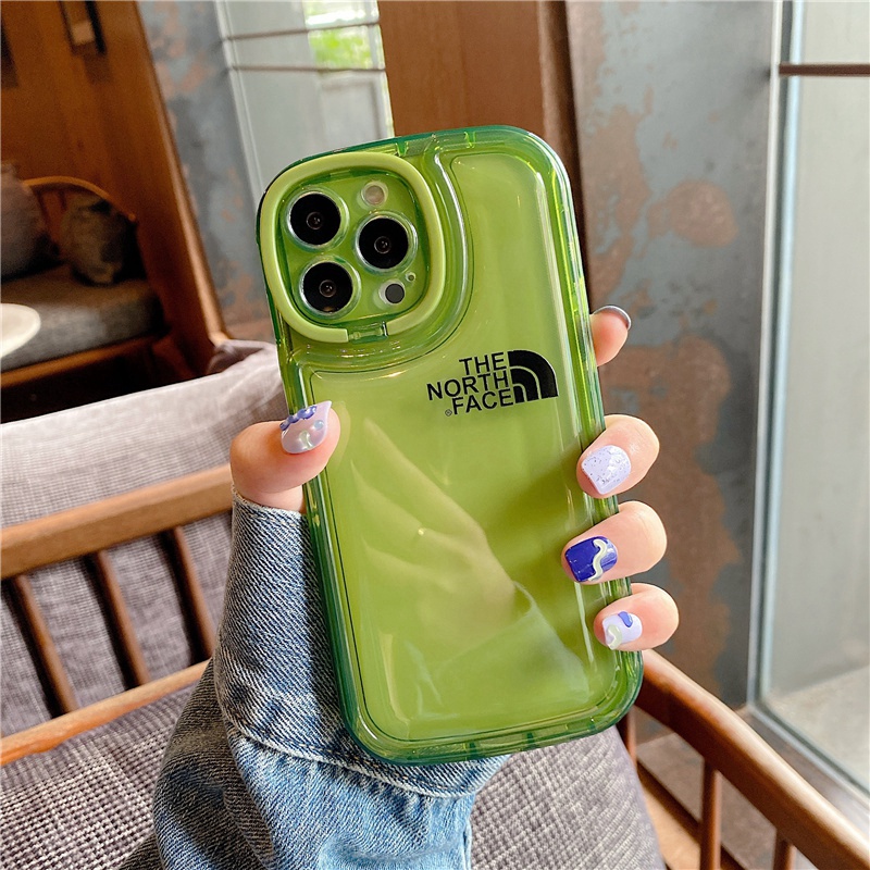 The North Face ザノースフェイス ブランド iphone14 pro/14 plus/14 pro maxケース かわいい クリア ソフト ジャケット