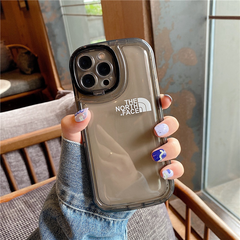 ザノースフェイスiphone14pro max plusケース個性The North Faceクリア ブランド モノグラム耐衝撃ジャケットアイフォン14