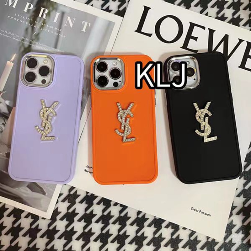 Chanel/シャネル Yves Saint Laurent/イブサンローラン iPhone 14/14 Pro/14 Pro Maxケース ブランド きらきら モノグラム YSL